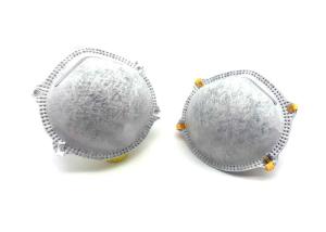 Quality Gray Color Carbon Filter Respirator Mask , FFP2 Activated Carbon Dust Mask wholesale