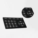 Abrasion Resistant Silicone Rubber Keypads , Rubber Membrane Switch Multifunctio