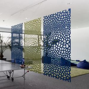 Quality PET Felt Polyester Fiber Acoustic Room Dividers 1220x2440mm wholesale