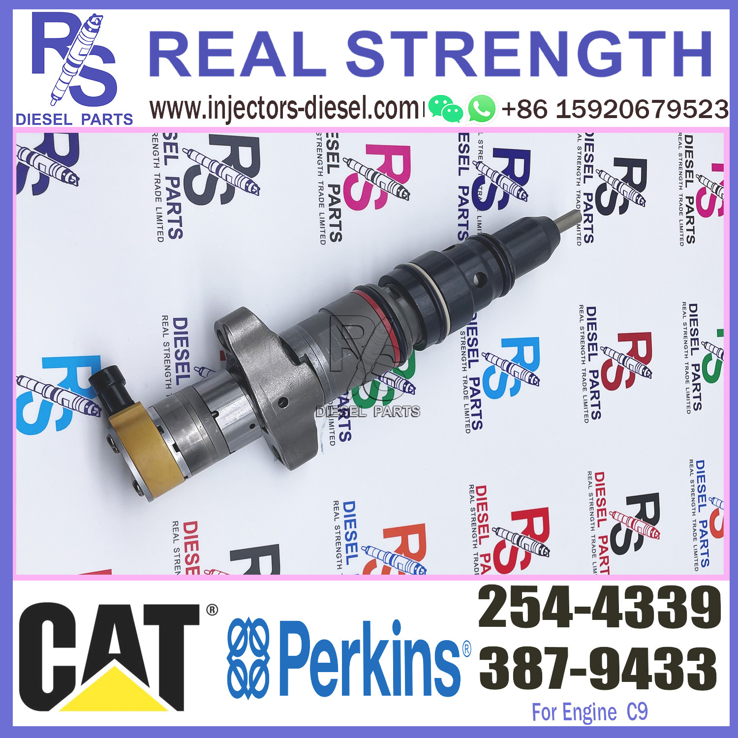 C9 common rail injector 328-2574 387-9433 10R-7222 254-4339 for 330D 336D 3282574 3879433 10R7222 2544339