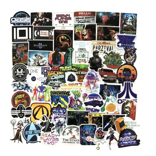 Classic Anime Mixed PVC Sticker Printing Decoration Waterproof For Laptop /