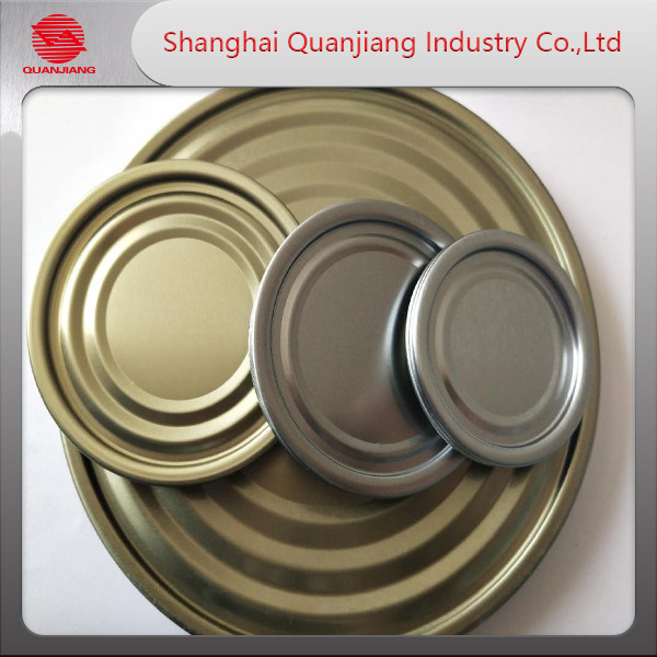 Golden 300# 72.9mm Diameter Tinplate Bottom Antiacid Round Tinplate Cover