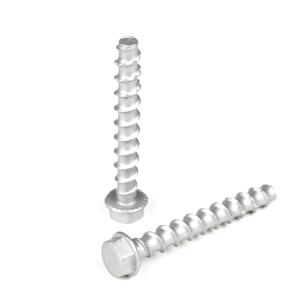 Quality Flat Head Hex Flange Stainless Steel Masonry Concrete Screw Anchors Bolts for Facade Suspension System wholesale