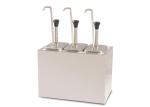 Stainless Steel Three Head Jam Squeezer, Three Bucket Sauce Dispenser Pump,