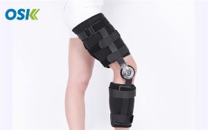 Quality Unisex Hinged Orthopedic Leg Braces , Open Patella Bilateral Leg Braces wholesale