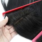 100% Remy Hair human Hair Brazilian 12 inch hair double lace in middle with