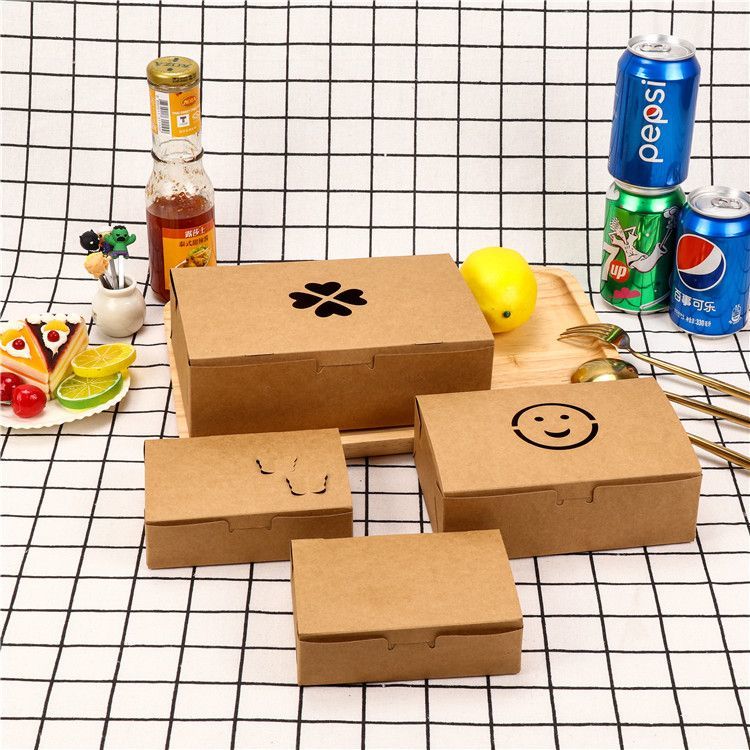 White Cardboard Paper Packaging Food Box for Restaurant Fast Food Snack Fried Chips Chicken Box