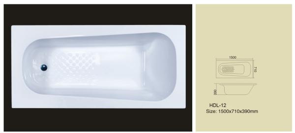 Acrylic bathtub, simple bathtub, common bathtub,sanitary ware, bathroom bath tub