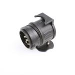 Black Tractor Trailer Electrical Plug Adaptor 12v N Type 13-7 Pin IATF16949
