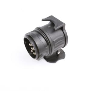 Quality Black Tractor Trailer Electrical Plug Adaptor 12v N Type 13-7 Pin IATF16949 wholesale