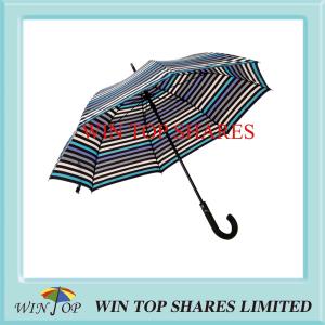 Quality Elegant Stripe Style Auto Open Patent Umbrella wholesale