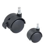 Nylon 1.5 Inch Caster Wheel , 40lbs Capacity Twin Wheel Swivel Caster