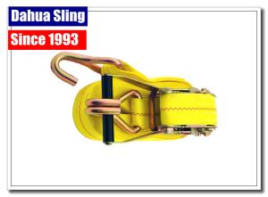 Quality 2 &quot; X 27' Ratchet Strap Hooks Rubber Surface 10000 LBS WLL 3333 LBS wholesale