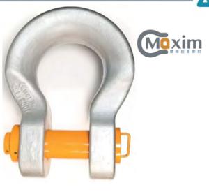 Quality 1.25 Inch WLL 12 Tonne Wide Body Shackles Steel Safety Pin Bow Shackle wholesale