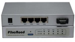 Quality RJ45 Managed Fiber Optic Switches Support Port Security , Broadcast Storm control wholesale