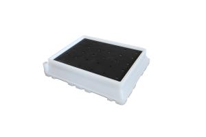 Quality Laboratory Platform PE Spill Containment Pallet 100KGS 11L White Yellow Color wholesale