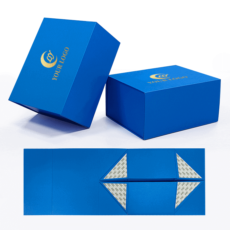 Collapsible Flat Pack Magnetic Gift Boxes Luxury Folding Box With Magnetic Closure