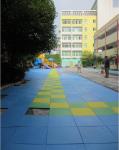Nontoxic Rubber Interlocking Floor Mats 3mm For Badminton Court And Tennis Court