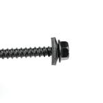 Black Ruspert Coated Stainless Steel Hex Flange Head Drywall Screws With Epdm