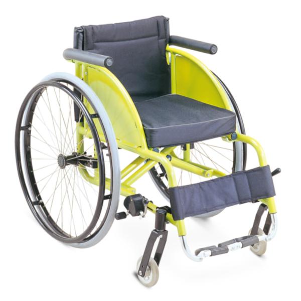 Young Lightweight Sport Wheelchair Manual Reliable Yellow Coating Basketball