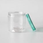 1L Large Round Bottom Pet Plastic Jars With Lids Transparent