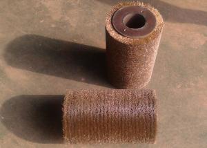 Quality Retread Tire Industrial Roller Brushes Steel Wire Material For Rubber Tire Recycling wholesale