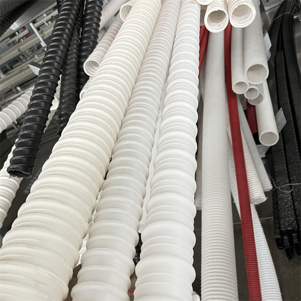 Plastic Cable Protecting Corrugated Pipe Extruder , PE Corrugated Pipe Making Machine
