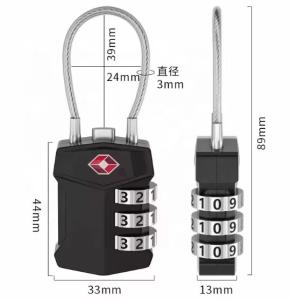 Quality Custom TSA Approved Padlocks Combination For Suitcases Backpacks Luggage wholesale