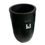Round Silicon Carbide Graphite Crucible For Melting Copper 2.21 - 2.25 G/Cm3