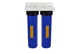 Quality 20'' big blue whole house water filter housings 1'' port with double sump wholesale