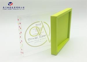 Quality Custom Clear Hard Plastic Box Clear PET Sleeve For Chocolate Paper Base 16.2X16.2X2.2cm wholesale