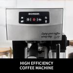 ABS Coffee Machine With Milk Frother SS304 Single Coffee Cappuccino Latte