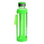 500ml Colorful Drinking Glass Sports Water Bottle With Silicone Sleeve