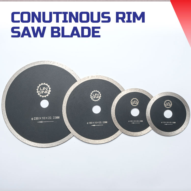 Cold Press 8 Inch Continuous Diamond Saw Blade for Ceramic Tile Asphalt Cutting Good