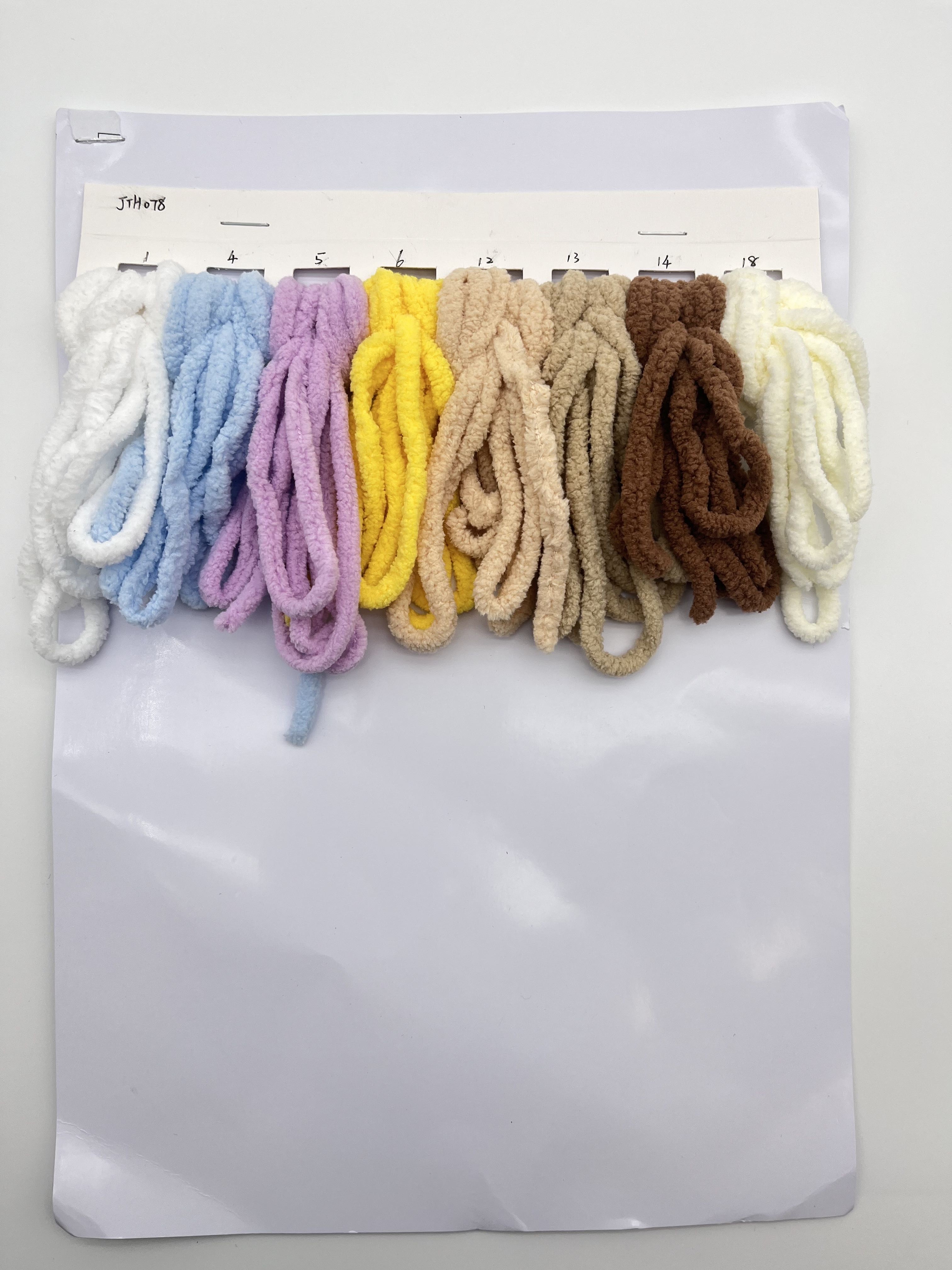 1/0.75NM Polyester Chenille Yarn Hand Knitting Dull Snow Yarn For DIY Crafts