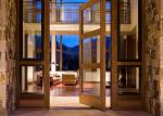 Contemporary Main Solid Wood Doors Customized Color Entry Door