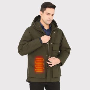 Quality Premium Autumn and Winter Smart Heating Cotton Ski Jackets 7.4V Battery Men's Heated Snowboarding Jacket wholesale