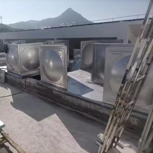 Quality Food Grade Stainless Steel Water Storage Tank Hot Pressed Panel Metal Drinking Welded Ss 304 Sectional wholesale