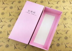 Quality Die Cut Rectangle Rigid Setup Boxes , Lidded Cardboard Boxes Hot Stamping Finishing wholesale