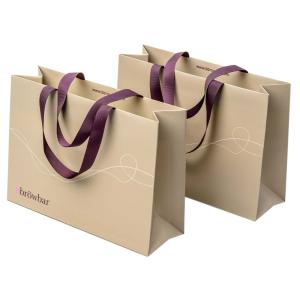 Quality Reusable White 250gsm Boutique Paper Bags For Gift wholesale