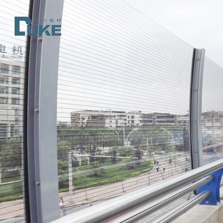 Flyover PMMA Acrylic Sheet Noise Reduction 80MM 100MM 120MM