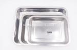 Multifunction 32x22cm Stainless Steel Tray Inverted Oil Pans Fruit Plate