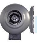 Quality 4 Inch Circular Inline Exhaust Blower / Industrial Inline Duct Fans Energy Saving wholesale