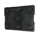 600 X 400 Plastic Logistic Box Black ESD Plastic Bins For Moving