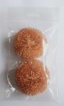 Large Diameter Copper Dish Scrubber OEM / ODM With Eco Friendly Material