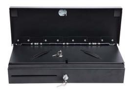 ROHS ISO Flip Top Cash Drawer Metal Money Box Manual Cash Drawer Under Counter 170B