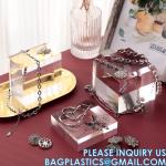Clear Polished Acrylic Cube Cylinder, Square Display Block, Jewelry Display