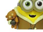 5 - 7 Inch Height Yellow Color Minions Cartoon Shampoo Bottle Made By PVC / ABS