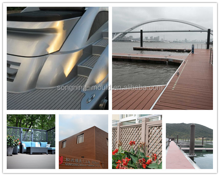 Anti UV Likewood Teak Plastic Synthetic Marine Decking for Yacht Floor Performance
