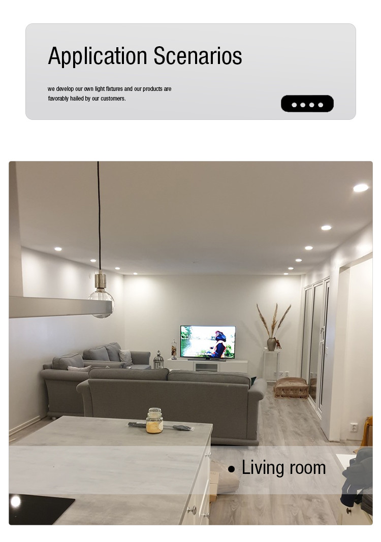 Dimmable 9W CCT Downlight LED , IP44 Waterproof Recessed Down Light